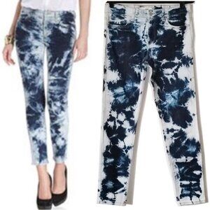 NWOT Else Tie Dye Ankle Skinny Jeans 28 Bleached Blue